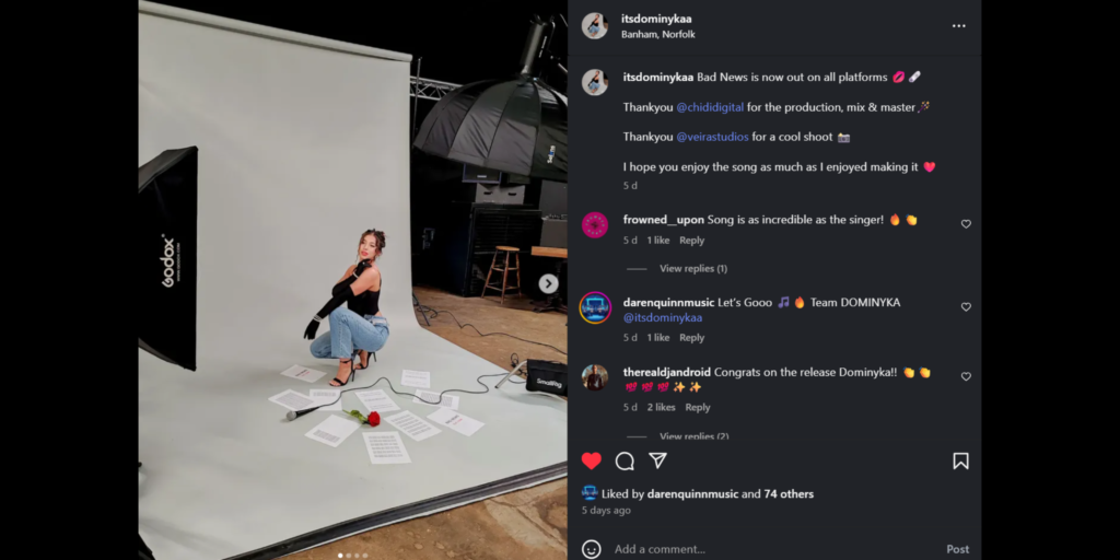 Dominyka Social Posts